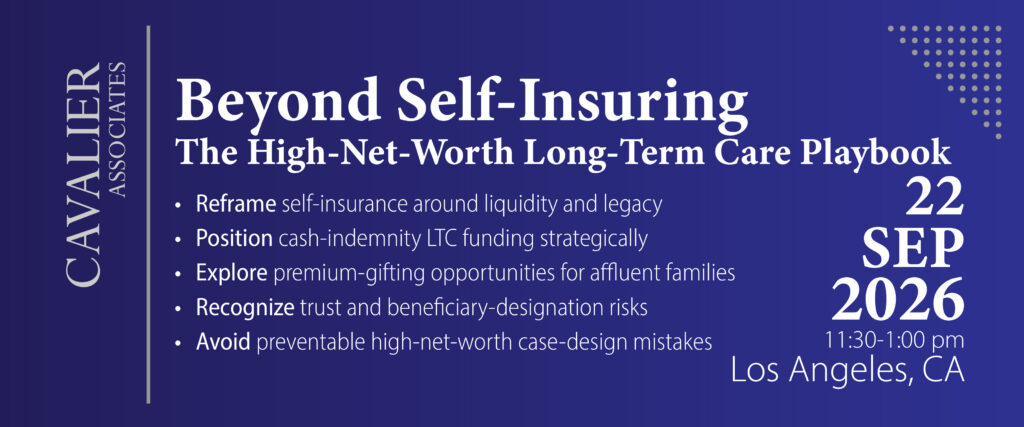 Beyond Self-Insuring: The High-Net-Worth Long-Term Care Playbook