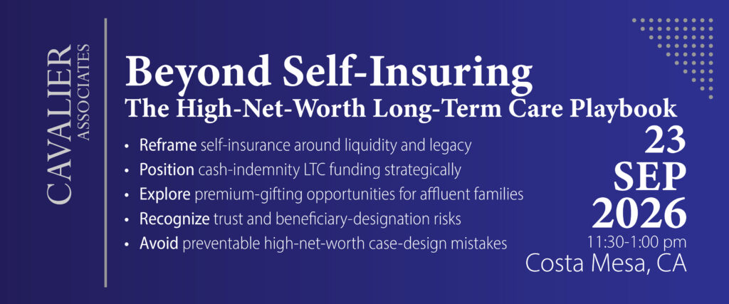 Beyond Self-Insuring: The High-Net-Worth Long-Term Care Playbook
